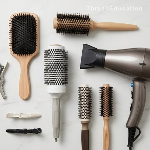 Choisir les bons outils : brosse, sèche-cheveux et accessoires indispensables