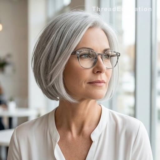 Cheveux blancs : les coupes qui les mettent en valeur sans les vieillir