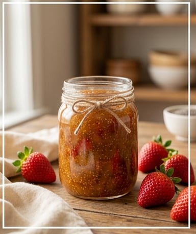 Confiture de fraises à la chia : le secret d’une texture parfaite sans sucre ajouté