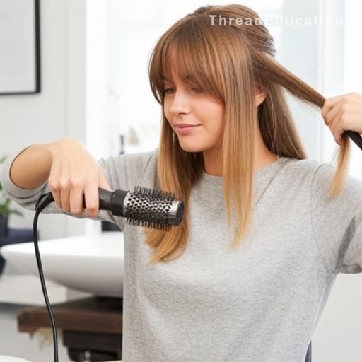Coiffer sa frange rideau en 5 minutes : outils et techniques pro