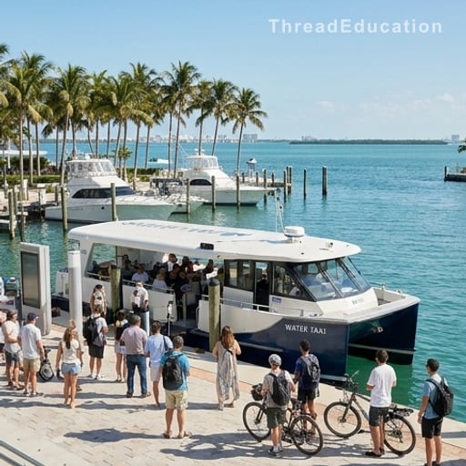 Miami : le taxi-bateau gratuit qui change la donne pour éviter les bouchons
