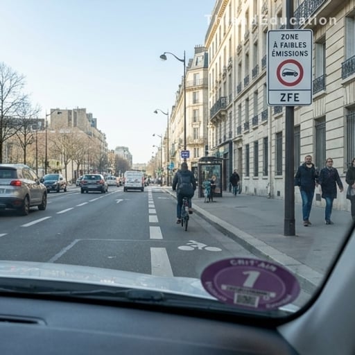 Vignette Crit&rsquo;Air : où est-elle obligatoire en France et comment l&rsquo;obtenir ?