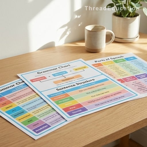 Apprendre le français sans prise de tête : 5 fiches visuelles pour tout retenir