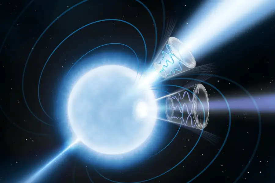 A magnetar may have exposed a quantum property of empty space