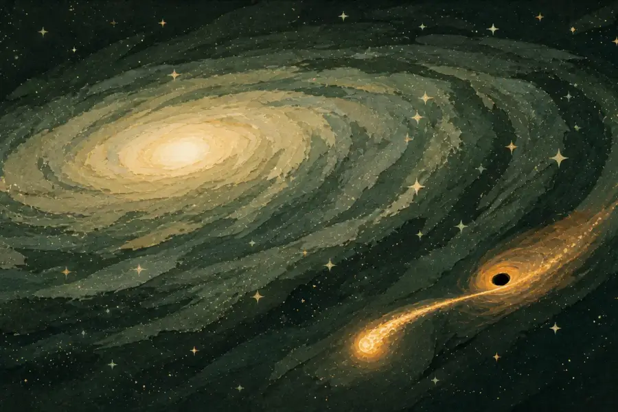 An Off-Center Flare Exposed a Black Hole Far From a Galaxy’s Nucleus
