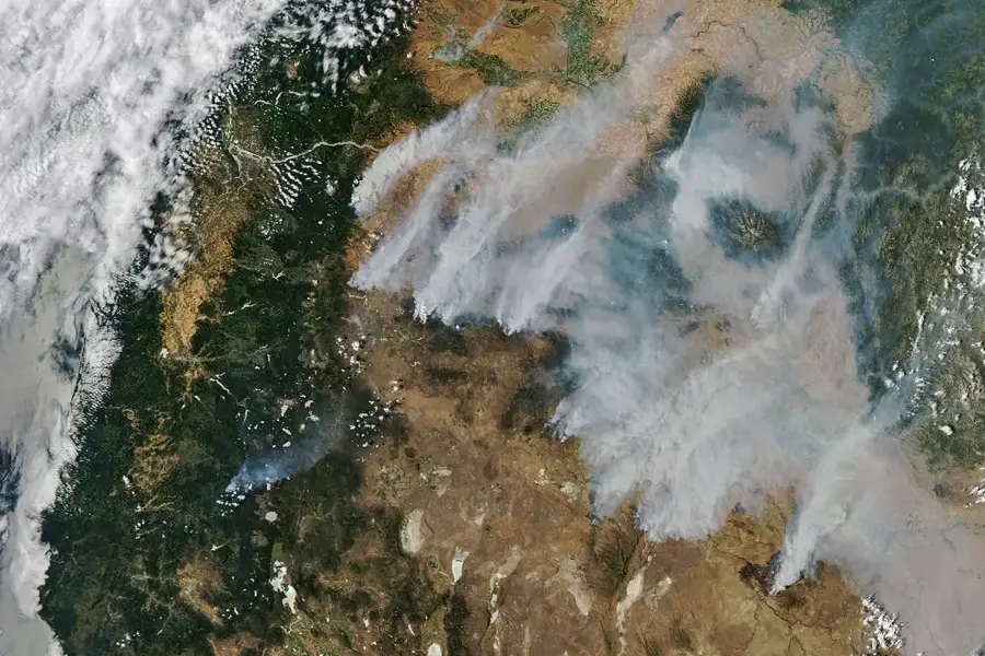 What NASA’s satellite saw in Oregon’s wildfire smoke