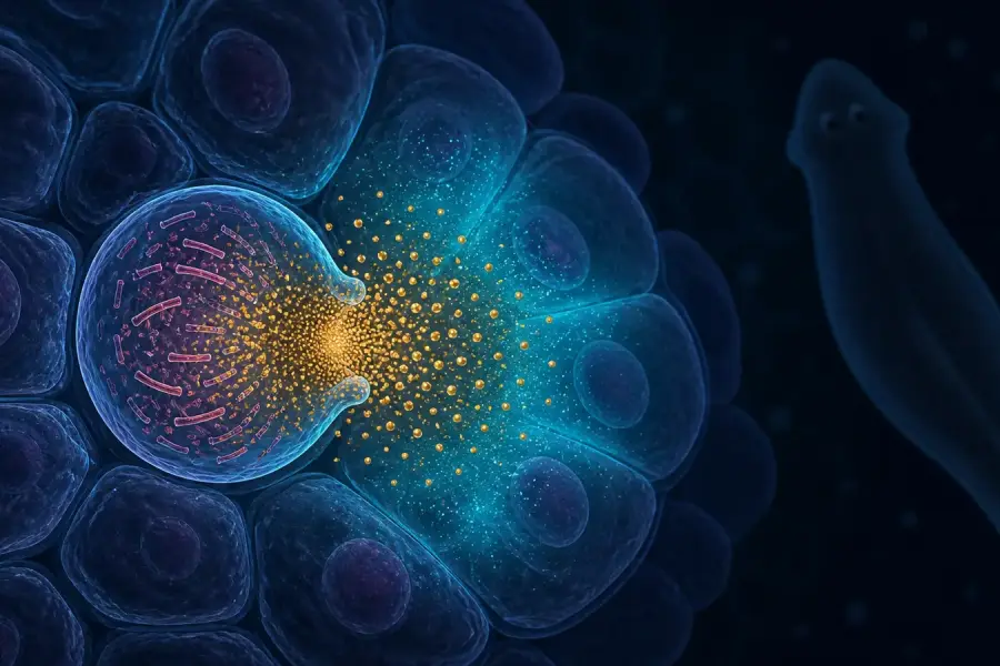 Flatworms have immune cells that kill by destroying themselves